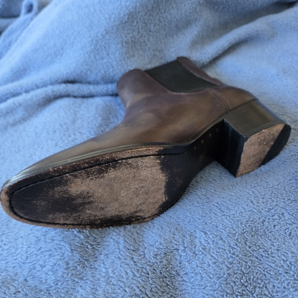 Frye Sacha Chelsea Boot Dark Brown Leather Pointed Toe Ankle Boots 7.5 - Picture 13 of 15